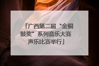 广西第二届“金铜鼓奖”系列音乐大赛声乐比赛举行