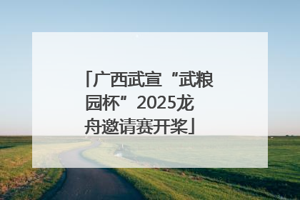 广西武宣“武粮园杯”2025龙舟邀请赛开桨