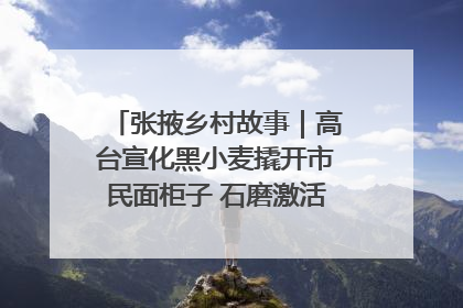 张掖乡村故事｜高台宣化黑小麦撬开市民面柜子 石磨激活村集体钱匣子