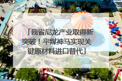 我省尼龙产业取得新突破！平煤神马实现关键原材料进口替代