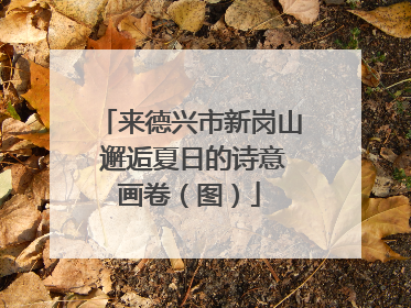 来德兴市新岗山 邂逅夏日的诗意画卷（图）