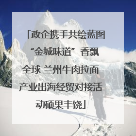 政企携手共绘蓝图 “金城味道”香飘全球 兰州牛肉拉面产业出海经贸对接活动硕果丰饶