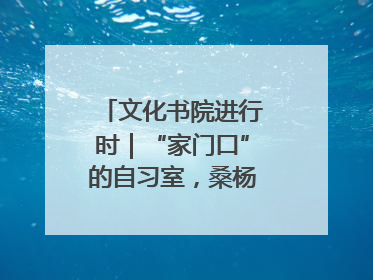 文化书院进行时｜“家门口”的自习室，桑杨社区织就15分钟学习生活圈