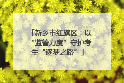 新乡市红旗区：以“监管力度”守护考生“逐梦之路”