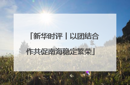 新华时评丨以团结合作共促南海稳定繁荣