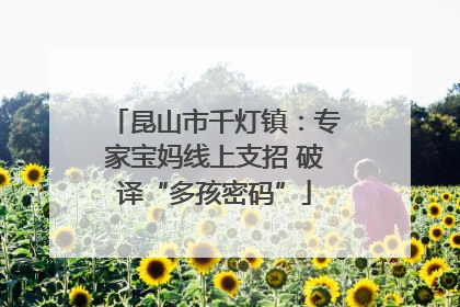 昆山市千灯镇：专家宝妈线上支招 破译“多孩密码”