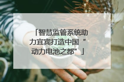 智慧监管系统助力宜宾打造中国“动力电池之都”