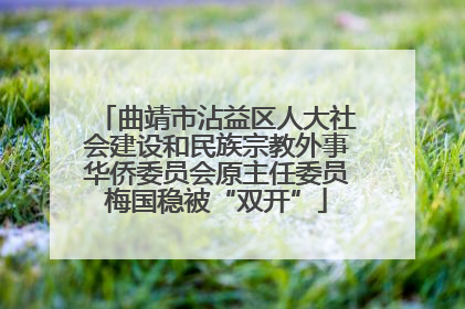 曲靖市沾益区人大社会建设和民族宗教外事华侨委员会原主任委员梅国稳被“双开”