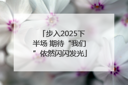 步入2025下半场 期待“我们”依然闪闪发光