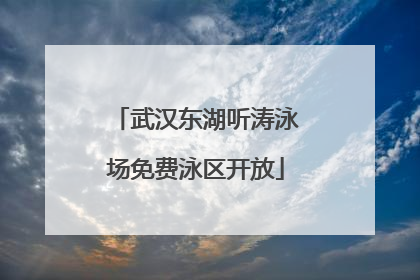 武汉东湖听涛泳场免费泳区开放