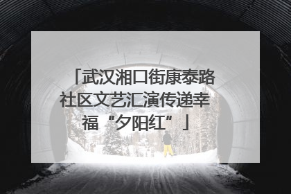 武汉湘口街康泰路社区文艺汇演传递幸福“夕阳红”