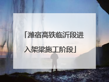潍宿高铁临沂段进入架梁施工阶段