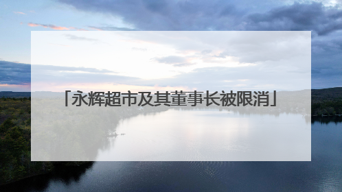 永辉超市及其董事长被限消