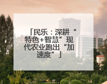民乐：深耕“特色+智慧”现代农业跑出“加速度”