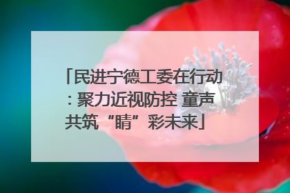 民进宁德工委在行动：聚力近视防控 童声共筑“睛”彩未来