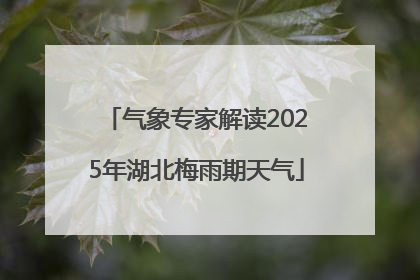 气象专家解读2025年湖北梅雨期天气