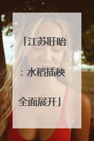 江苏盱眙：水稻插秧全面展开