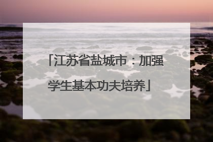 江苏省盐城市：加强学生基本功夫培养