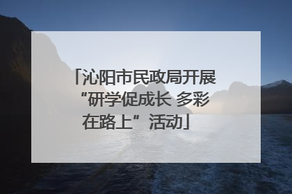 沁阳市民政局开展“研学促成长 多彩在路上”活动