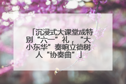 沉浸式大课堂成特别“六一”礼，“大小东华”奏响立德树人“协奏曲”