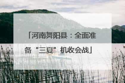 河南舞阳县：全面准备“三夏”机收会战