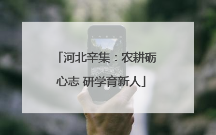 河北辛集：农耕砺心志 研学育新人