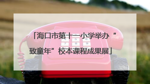 海口市第十一小学举办“致童年”校本课程成果展