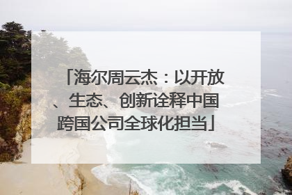 海尔周云杰：以开放、生态、创新诠释中国跨国公司全球化担当