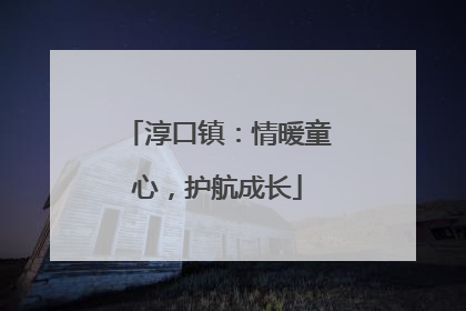 淳口镇：情暖童心，护航成长