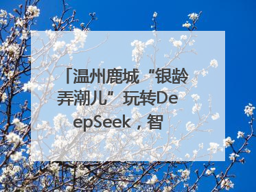 温州鹿城“银龄弄潮儿”玩转DeepSeek，智慧生活触手可及