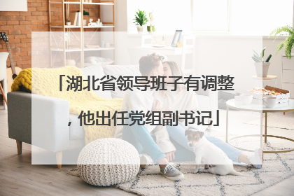 湖北省领导班子有调整，他出任党组副书记
