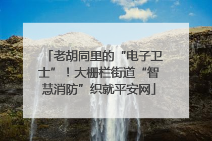 老胡同里的“电子卫士”！大栅栏街道“智慧消防”织就平安网