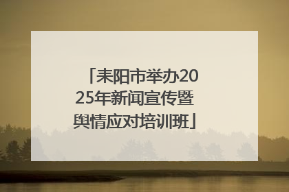 耒阳市举办2025年新闻宣传暨舆情应对培训班