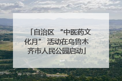 自治区 “中医药文化月” 活动在乌鲁木齐市人民公园启动