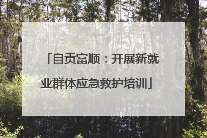 自贡富顺：开展新就业群体应急救护培训