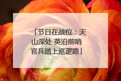 节日在战位：天山深处 英沿前哨官兵踏上巡逻路