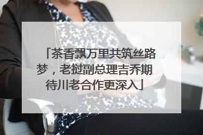 茶香飘万里共筑丝路梦，老挝副总理吉乔期待川老合作更深入