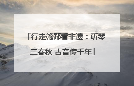 行走赣鄱看非遗：斫琴三春秋 古音传千年