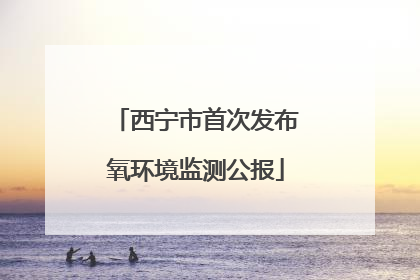 西宁市首次发布氧环境监测公报