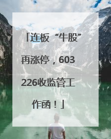 连板“牛股”再涨停，603226收监管工作函！
