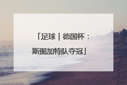 足球｜德国杯：斯图加特队夺冠