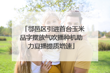 鄠邑区引进首台玉米品字摆放气吹播种机助力夏播提质增速