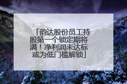 韵达股份员工持股第一个锁定期将满！净利润未达标或为低门槛解锁