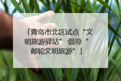 青岛市北区试点“文明旅游驿站” 倡导“邮轮文明旅游”