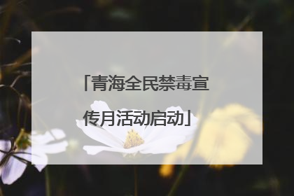 青海全民禁毒宣传月活动启动