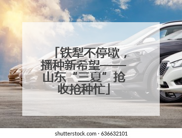 铁犁不停歇，播种新希望——山东“三夏”抢收抢种忙