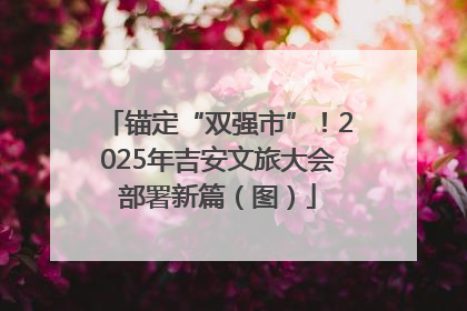 锚定“双强市”！2025年吉安文旅大会部署新篇（图）