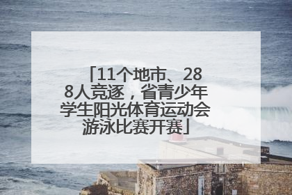 11个地市、288人竞逐，省青少年学生阳光体育运动会游泳比赛开赛