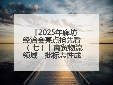 2025年廊坊经洽会亮点抢先看（七）丨商贸物流领域一批标志性成果将集中发布