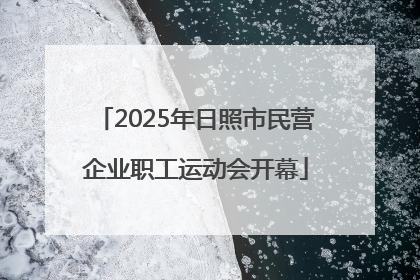 2025年日照市民营企业职工运动会开幕